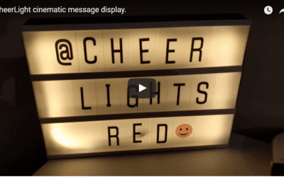 CheerLights cinema message board