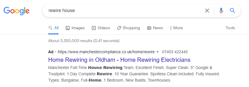 Example Search Result