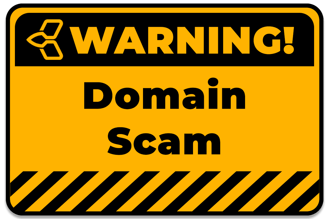 Domain Scam Warning
